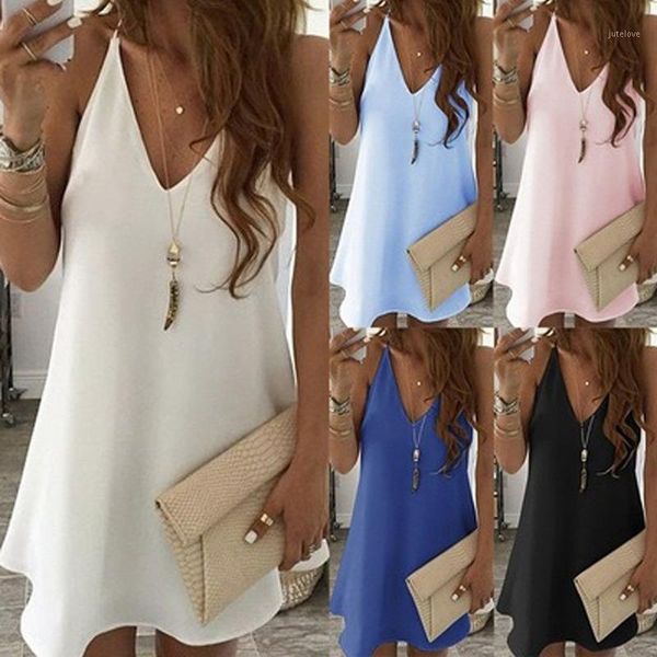 2020 women's chiffon strap v-neck expandable dress white pink yellow blue solid color women dress1, Black;gray
2020 women's chiffon strap v-neck expandable dress white pink yellow blue solid color women dress1, Black;gray