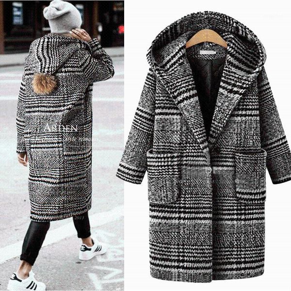 women's jacket 2020 winter large size women's plaid thick woolen coat women coats autumn winter long wool coat plus size1, Black
women's jacket 2020 winter large size women's plaid thick woolen coat women coats autumn winter long wool coat plus size1, Black