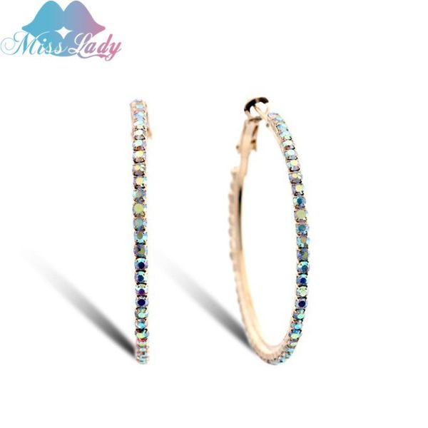 miss lady 45mm gold color rhinestone crystal round channel hoop big earrings wholesale fashion jewelry for women mly4836, Golden;silver
miss lady 45mm gold color rhinestone crystal round channel hoop big earrings wholesale fashion jewelry for women mly4836, Golden;silver