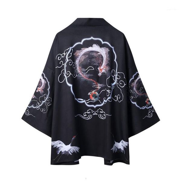 2020 summer japanese robe kimono traditional thin section seven-point sleeve suncreen cardigan loose printed cloak coat yukata1, Red
2020 summer japanese robe kimono traditional thin section seven-point sleeve suncreen cardigan loose printed cloak coat yukata1, Red