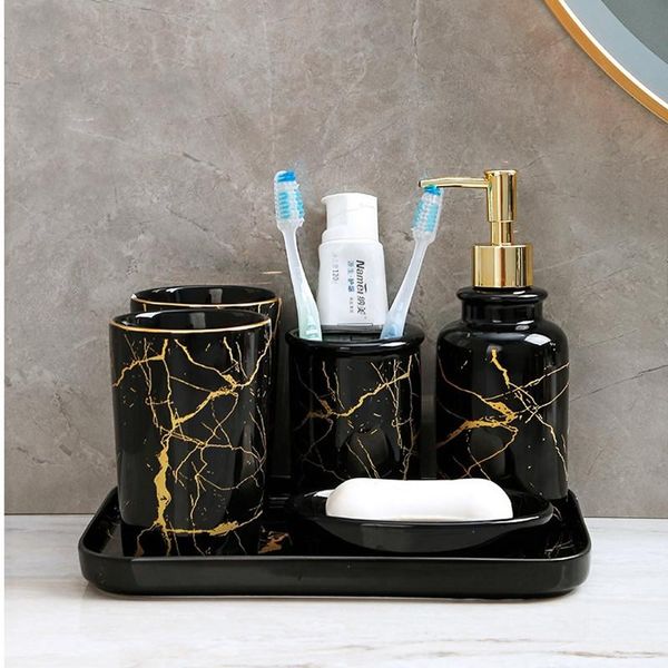 bath accessory set marble textured ceramic 5-6 pieces set-bathroom accessories set-storage tray-wash kit-toothbrush holder set-wedding gift
bath accessory set marble textured ceramic 5-6 pieces set-bathroom accessories set-storage tray-wash kit-toothbrush holder set-wedding gift