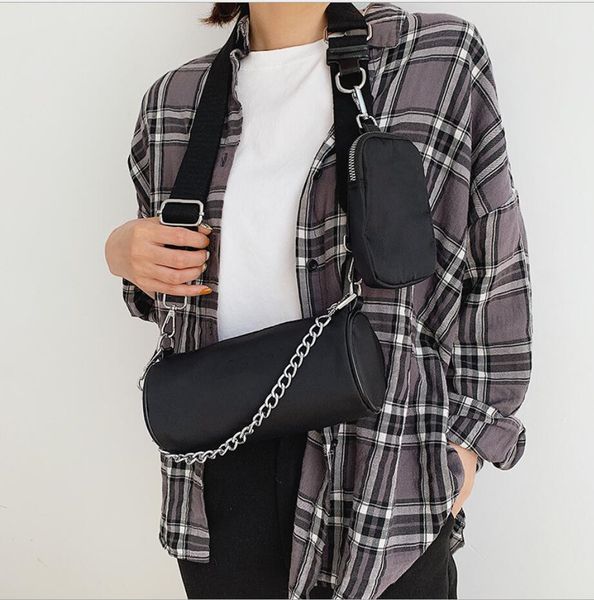 women 2pcs/set size21cm shoulder bag waterproof canvas nylon pillow bag tote chains handbags purse messenger crossbody bag
women 2pcs/set size21cm shoulder bag waterproof canvas nylon pillow bag tote chains handbags purse messenger crossbody bag