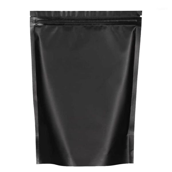 100 pack 6.3 inchx8.6 inch smell proof bags - resealable stand-up mylar bags foil pouch double-sided bag,matte black1
100 pack 6.3 inchx8.6 inch smell proof bags - resealable stand-up mylar bags foil pouch double-sided bag,matte black1