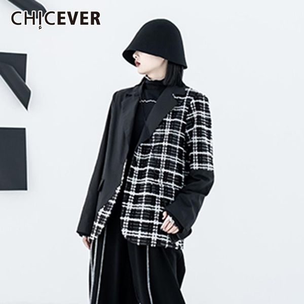 chicever black plaid blazers for women patchwork hit color designer loose streetwear fashion coats female 2021 autumn clothing, White;black
chicever black plaid blazers for women patchwork hit color designer loose streetwear fashion coats female 2021 autumn clothing, White;black