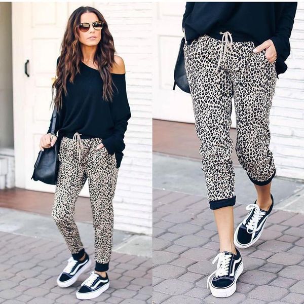 slim fit leopard print casual pants straight new style fashion women pants trousers women sports pants, Black;white
slim fit leopard print casual pants straight new style fashion women pants trousers women sports pants, Black;white