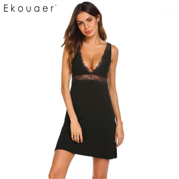 ekouaer women lingerie sleep dress chemise nightgown lace patchwork night dress female nighties home clothing1, Black;red
ekouaer women lingerie sleep dress chemise nightgown lace patchwork night dress female nighties home clothing1, Black;red