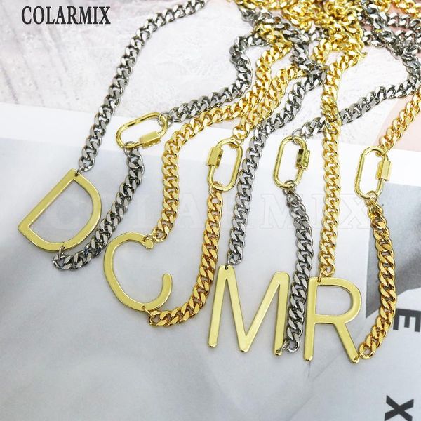 5 pieces big letters necklace mix colors chocker collar necklace link chain fashion jewelry for women 9710, Silver
5 pieces big letters necklace mix colors chocker collar necklace link chain fashion jewelry for women 9710, Silver