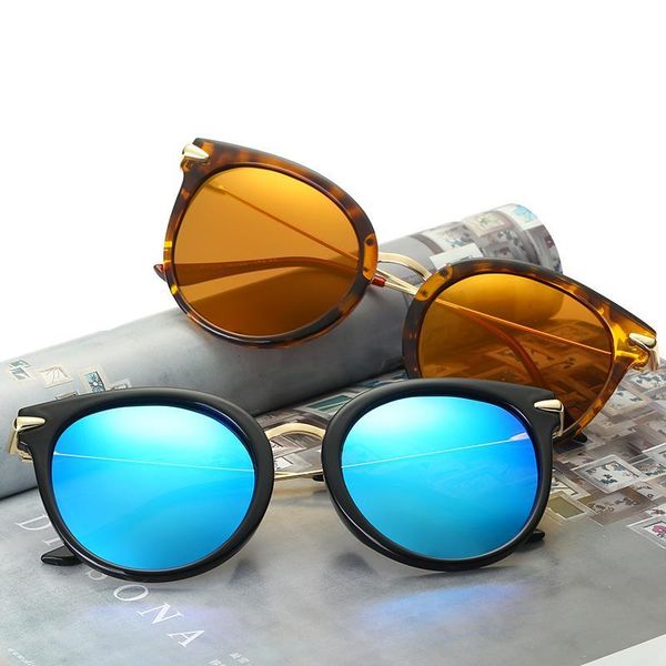 sunglasses round glasses women's frame polarized european and american trend colorful, White;black
sunglasses round glasses women's frame polarized european and american trend colorful, White;black