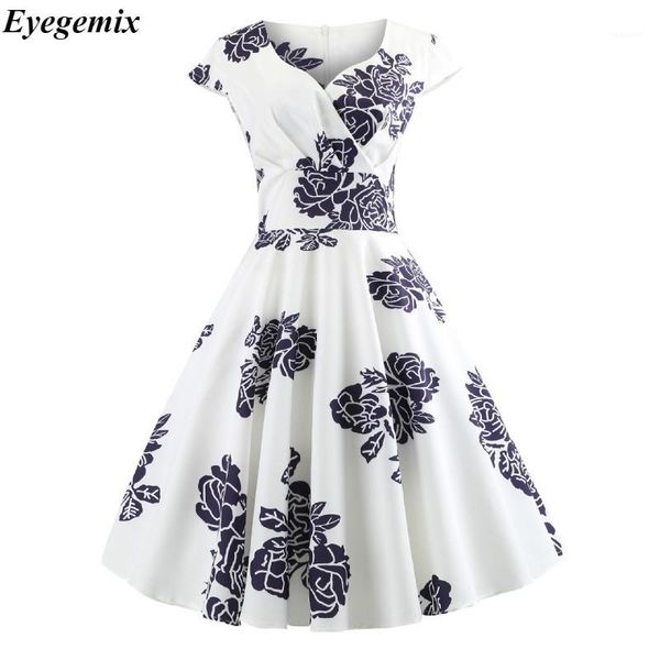 50s vintage dress floral print summer dress women 2018 short sleeve tunic elegant rockabilly party dresses sundress plus size1, Black;gray
50s vintage dress floral print summer dress women 2018 short sleeve tunic elegant rockabilly party dresses sundress plus size1, Black;gray