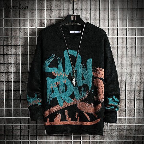 men's sweaters onnestun sweater men arrivals winter hip hop harajuku print knitted pullover casual man, White;black
men's sweaters onnestun sweater men arrivals winter hip hop harajuku print knitted pullover casual man, White;black