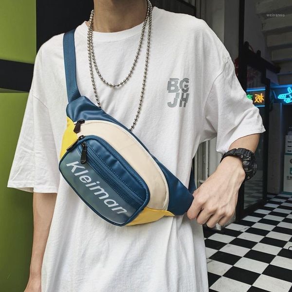 chest bag men's color matching cross body small bag student sports backpack girl fashion street waist bauchtasche waist1
chest bag men's color matching cross body small bag student sports backpack girl fashion street waist bauchtasche waist1