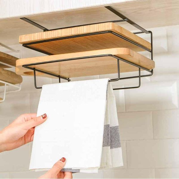 hooks & rails double layer storage holder cutting board rack iron punch hanging shelf for chopping cupboard kitchen organizer
hooks & rails double layer storage holder cutting board rack iron punch hanging shelf for chopping cupboard kitchen organizer