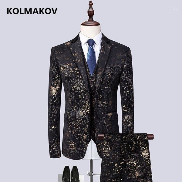 jacket + vest + trousers) new printed men's suit 2019 classic 3-piece suits for men's business leisure suit high-quality men1, White;black
jacket + vest + trousers) new printed men's suit 2019 classic 3-piece suits for men's business leisure suit high-quality men1, White;black