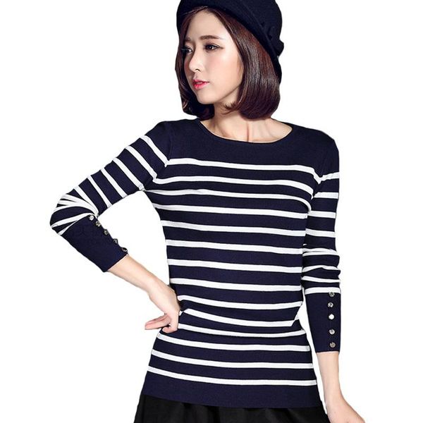 women's sweaters 2021 women spring autumn winter o neck sweater striped pullovers long sleeve jumpers womens knitted plus size b197, White;black
women's sweaters 2021 women spring autumn winter o neck sweater striped pullovers long sleeve jumpers womens knitted plus size b197, White;black