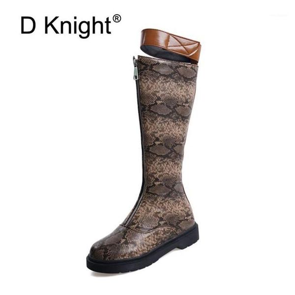 2020 autumn winter new knee high boots women flats front zipper retro round toe serpentine pu leather women's shoes riding boots1, Black
2020 autumn winter new knee high boots women flats front zipper retro round toe serpentine pu leather women's shoes riding boots1, Black