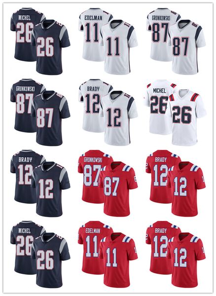 men women youth new england patriots 12 tom brady 87 rob gronkowski 11 julian edelman 26 sony michel navy football jerseys, Black;red
men women youth new england patriots 12 tom brady 87 rob gronkowski 11 julian edelman 26 sony michel navy football jerseys, Black;red