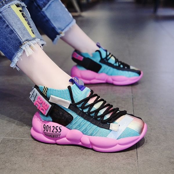 breathable chunky platform sneakers fashion casual shoes women trainers tenis feminino y200424, Black
breathable chunky platform sneakers fashion casual shoes women trainers tenis feminino y200424, Black