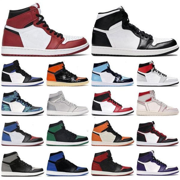 high 2020 mens 1s basketball shoes og jumpman 1 obsidian royal toe dark mocha tie dye patent gold men women trainers sneakers, Black
high 2020 mens 1s basketball shoes og jumpman 1 obsidian royal toe dark mocha tie dye patent gold men women trainers sneakers, Black