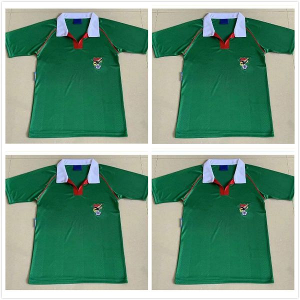 1994 national team retro bolivia soccer jerseys classic 10 etcheverry home green 94 manches courtes cru vintage custom football kit, Black;yellow
1994 national team retro bolivia soccer jerseys classic 10 etcheverry home green 94 manches courtes cru vintage custom football kit, Black;yellow