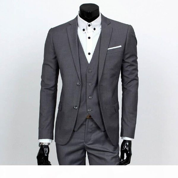 men 3 piece suits set jacket+pants+vest brand costume clothing formal dress wedding suit for homme groom business tuxedos ing, White;black
men 3 piece suits set jacket+pants+vest brand costume clothing formal dress wedding suit for homme groom business tuxedos ing, White;black