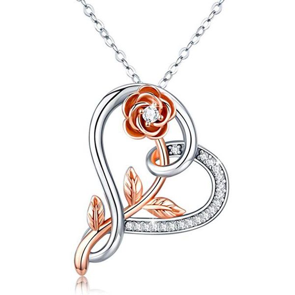 pendant necklaces huitan rose golden series delicate pendent women necklace formal occasion daily wearable versatile fashion jewelry, Silver
pendant necklaces huitan rose golden series delicate pendent women necklace formal occasion daily wearable versatile fashion jewelry, Silver