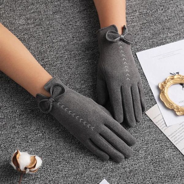 five fingers gloves female cute bow embroidery thin plus velvet touch screen driving mittens winter women outdoor cashmere warm cycling l25l, Blue;gray
five fingers gloves female cute bow embroidery thin plus velvet touch screen driving mittens winter women outdoor cashmere warm cycling l25l, Blue;gray