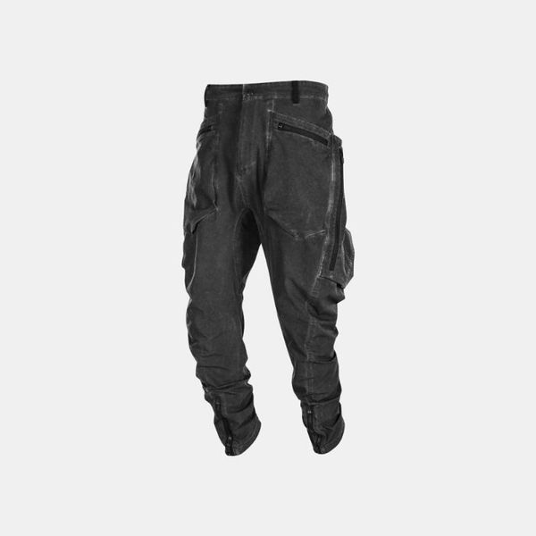 nosucism dyed pants with wide side pockets and hem zipper techwear ninjawear streetwear aesthetic, Black
nosucism dyed pants with wide side pockets and hem zipper techwear ninjawear streetwear aesthetic, Black
