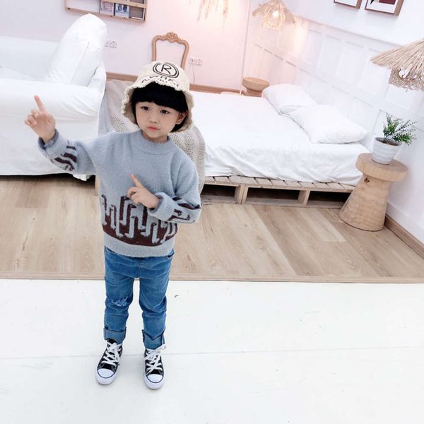 cartoon korean boy's children's autumn sweater new girl's cute round neck mink veet kyef, Blue
cartoon korean boy's children's autumn sweater new girl's cute round neck mink veet kyef, Blue