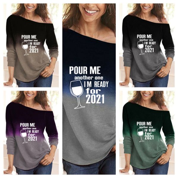 s-3xl women designer t-shirt letters wine cup printed pullovers pour me another one i am ready for 2021 tshirt blouse hoodies g10403, White
s-3xl women designer t-shirt letters wine cup printed pullovers pour me another one i am ready for 2021 tshirt blouse hoodies g10403, White