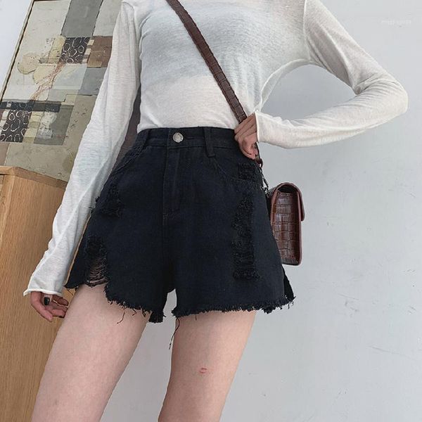 hole high waist wide leg denim shorts for women 2020 new jean shorts women summer korean style loose short1, Blue
hole high waist wide leg denim shorts for women 2020 new jean shorts women summer korean style loose short1, Blue