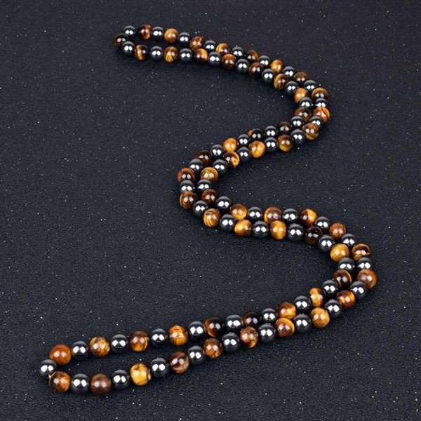 chains natural tiger eye stone necklace men fashion hematite beaded necklaces women for magnetic health protection handmade jewelry, Silver
chains natural tiger eye stone necklace men fashion hematite beaded necklaces women for magnetic health protection handmade jewelry, Silver