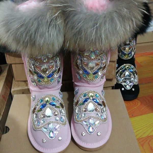 winter women warm mid-calf strass snow colored glass flat raccoon skin sliding on boots sy9i, Black
winter women warm mid-calf strass snow colored glass flat raccoon skin sliding on boots sy9i, Black