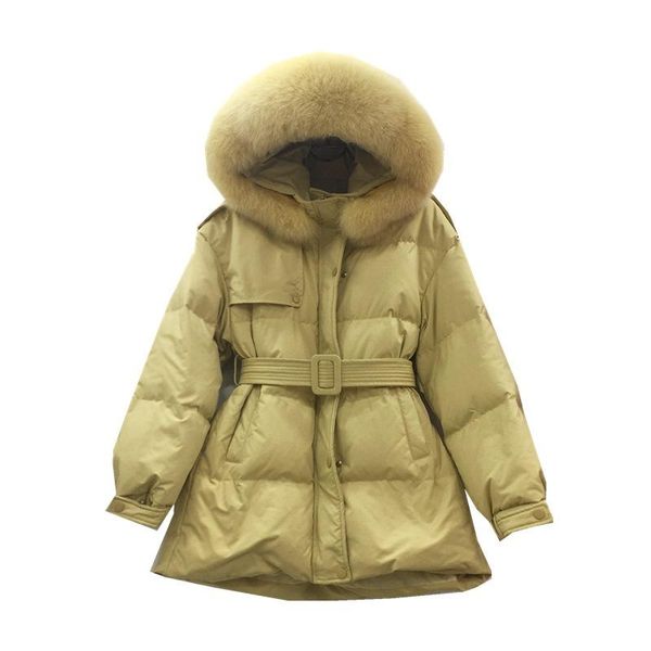 women's down & parkas 2021 jacket mid-length and waisted big fur collar fashion korean duck warm, Black
women's down & parkas 2021 jacket mid-length and waisted big fur collar fashion korean duck warm, Black
