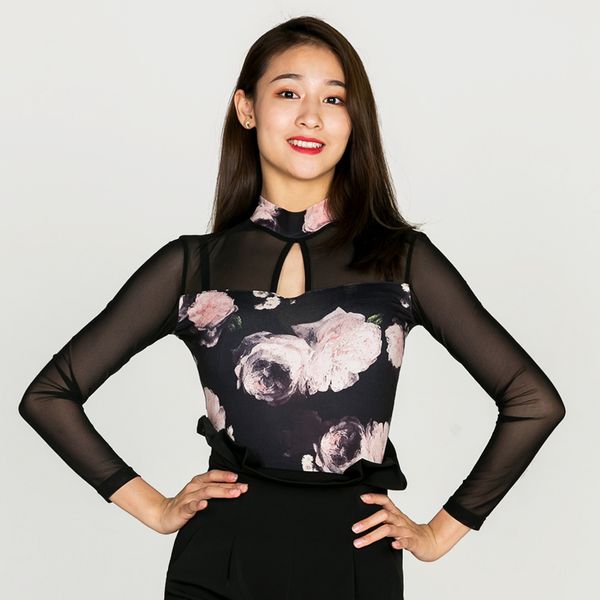 new mesh ballroom dance for women long sleeve latin practice wear designer clothes salsa dance wear dancer outfits jl2093, Black;red
new mesh ballroom dance for women long sleeve latin practice wear designer clothes salsa dance wear dancer outfits jl2093, Black;red