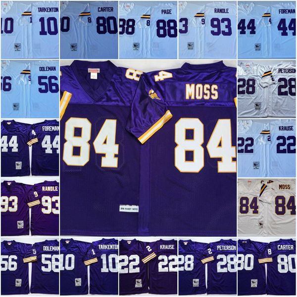 retro jersey 84 randy moss fran tarkenton adrian peterson chuck foreman 56 chris doleman cris carter alan page john randle m&n football, Black
retro jersey 84 randy moss fran tarkenton adrian peterson chuck foreman 56 chris doleman cris carter alan page john randle m&n football, Black