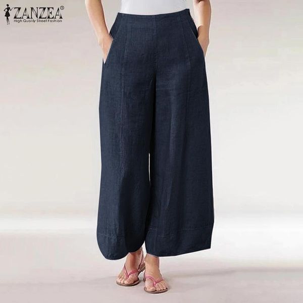 women's pants & capris trouser for women 2021 ladies wide leg zanzea summer elastic waist casual solid side pockets oversized 5xl, Black;white
women's pants & capris trouser for women 2021 ladies wide leg zanzea summer elastic waist casual solid side pockets oversized 5xl, Black;white