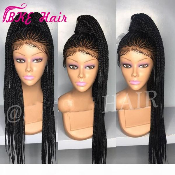 2019 новые корневые кости парик full box косы синтетические синтетические кружева фронт парики длинные черные темно-браун бургундия блондинк, Black 
2019 новые корневые кости парик full box косы синтетические синтетические кружева фронт парики длинные черные темно-браун бургундия блондинк, Black