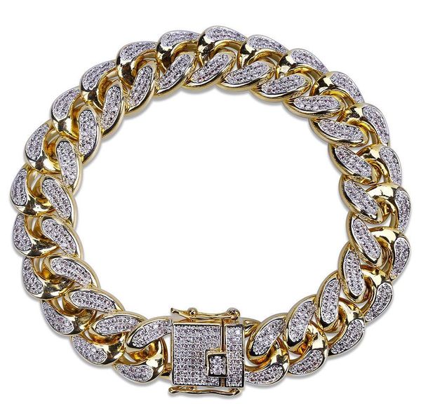 18k gold white gold iced out cz zirconia miami cuban link chain bracelet 10 14 18mm rapper hip hop curb jewelr wmtjjv otsweet, Black
18k gold white gold iced out cz zirconia miami cuban link chain bracelet 10 14 18mm rapper hip hop curb jewelr wmtjjv otsweet, Black