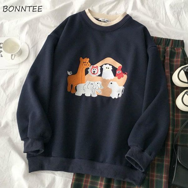 women's hoodies & sweatshirts women no hat navy blue thickening print loose o-neck all-match female korean style fashion simple chic1, Black
women's hoodies & sweatshirts women no hat navy blue thickening print loose o-neck all-match female korean style fashion simple chic1, Black