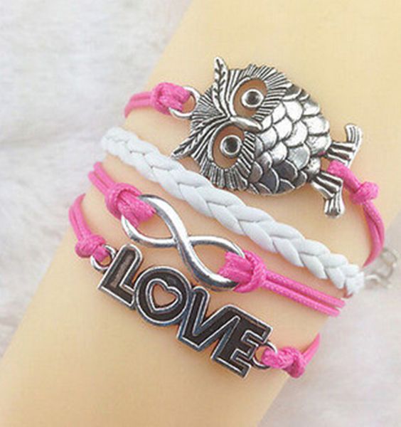 45 styles bracelets infinity bracelets love believe pearl friendship charm multilayer charm leather bracelets for women, Golden;silver
45 styles bracelets infinity bracelets love believe pearl friendship charm multilayer charm leather bracelets for women, Golden;silver