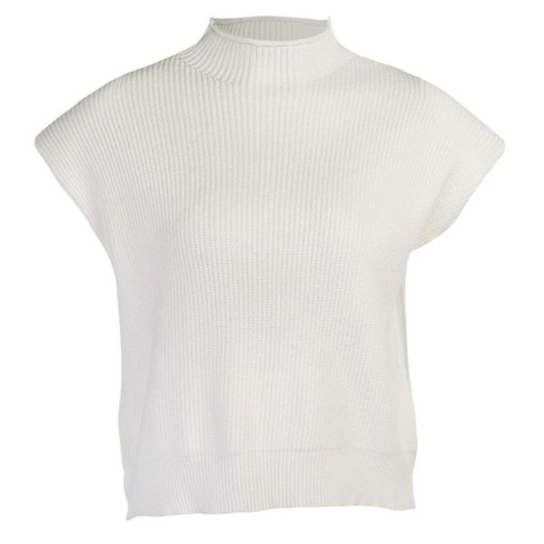 women ribbed knit loose sleeveless vest turtleneck solid color sweater tank top, Black;white
women ribbed knit loose sleeveless vest turtleneck solid color sweater tank top, Black;white