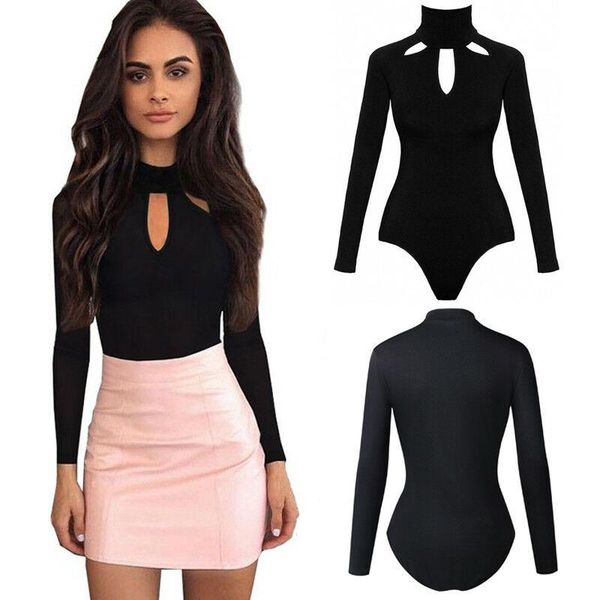women's jumpsuits & rompers 2021 womens turtle neck long sleeve bodysuit stretch ladies leotard body t-shirt jumpsuit 3fs, Black;white
women's jumpsuits & rompers 2021 womens turtle neck long sleeve bodysuit stretch ladies leotard body t-shirt jumpsuit 3fs, Black;white