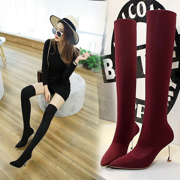 size 34-40 2020 new women on knee women's shoes autumn miss scratch high boots in luxury zdsv, Black
size 34-40 2020 new women on knee women's shoes autumn miss scratch high boots in luxury zdsv, Black