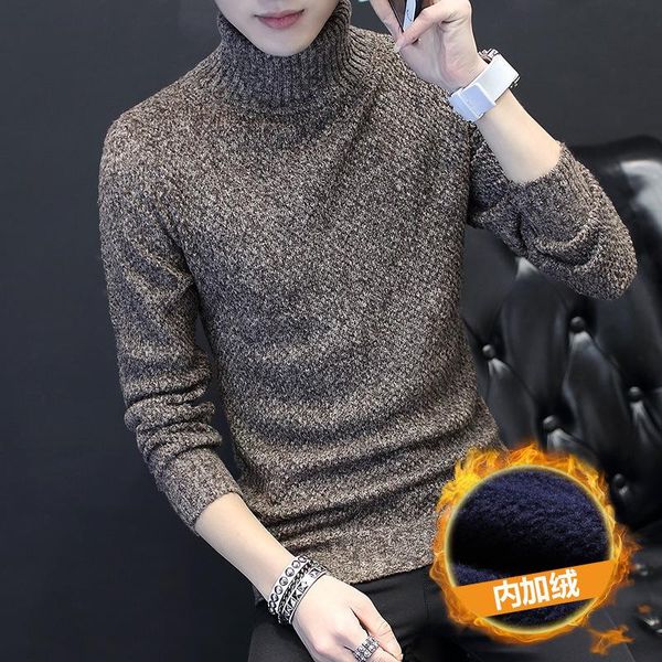 men's sweaters winter t-shirt 2021 korean solid color pullover high collar sweater plush thickened, White;black
men's sweaters winter t-shirt 2021 korean solid color pullover high collar sweater plush thickened, White;black