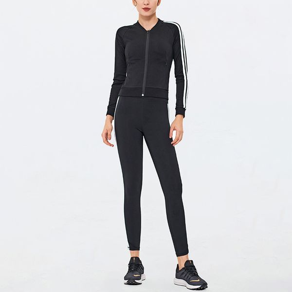 4 needle 6 thread super elastic zipper cardigan yoga outfits 2 piece sets fitness wear workout suit pants long sleeve joggers for women str, White;red
4 needle 6 thread super elastic zipper cardigan yoga outfits 2 piece sets fitness wear workout suit pants long sleeve joggers for women str, White;red