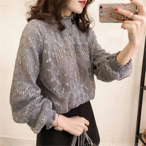 2020 autumn women and bloues long sleeve plain blouse lace shirts office lady blusas plus size l~4xl loose clothing1, White
2020 autumn women and bloues long sleeve plain blouse lace shirts office lady blusas plus size l~4xl loose clothing1, White