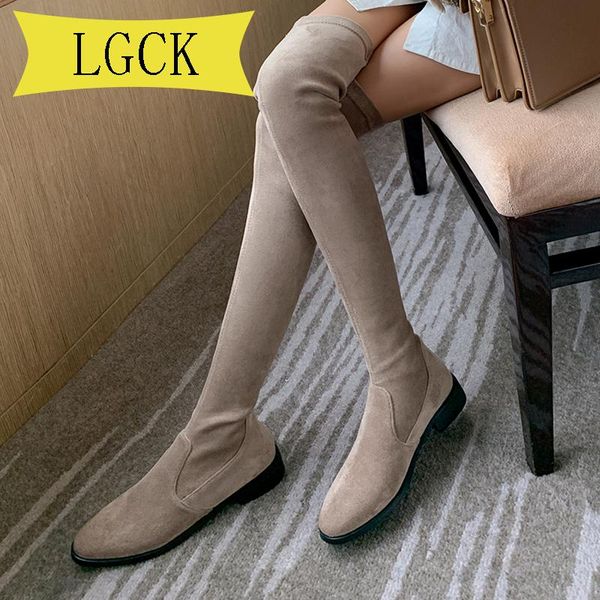 boots plus size 34-43 fashion women spring winter over the knee hig quality flock comfort square thigh high luxury, Black
boots plus size 34-43 fashion women spring winter over the knee hig quality flock comfort square thigh high luxury, Black