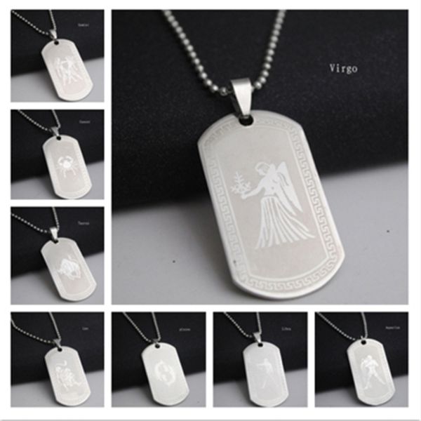 fashion constellation necklace charm men and women aries pisces capricorn leo stainless steel constellation necklace, Silver
fashion constellation necklace charm men and women aries pisces capricorn leo stainless steel constellation necklace, Silver