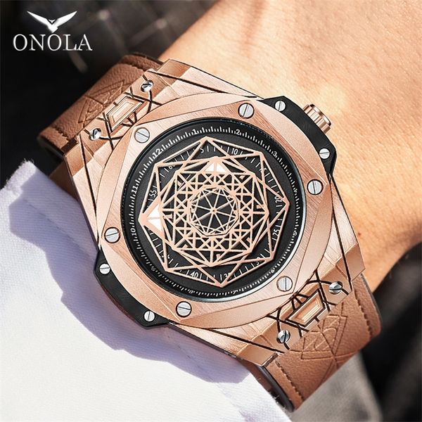 men watch brand onola luxury fashion unique sport new leather quartz watch men relogio masculino 201207, Slivery;brown
men watch brand onola luxury fashion unique sport new leather quartz watch men relogio masculino 201207, Slivery;brown