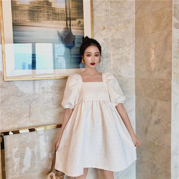 jacquard summer dress women puff sleeve backless mini dress lace up party elegant hollow out white square collar1, White;black
jacquard summer dress women puff sleeve backless mini dress lace up party elegant hollow out white square collar1, White;black